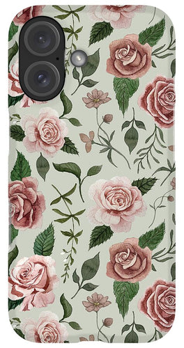 Wild Flower Rose Pattern - Phone Case