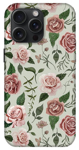 Wild Flower Rose Pattern - Phone Case