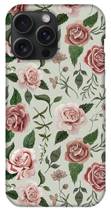 Wild Flower Rose Pattern - Phone Case