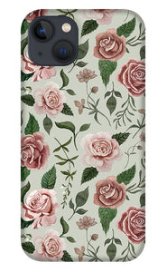 Wild Flower Rose Pattern - Phone Case