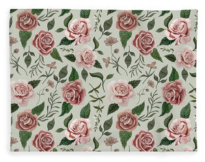 Wild Flower Rose Pattern - Blanket