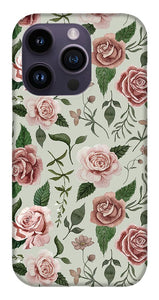 Wild Flower Rose Pattern - Phone Case