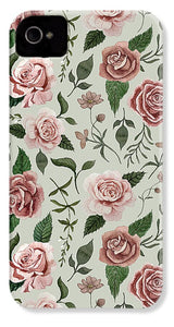 Wild Flower Rose Pattern - Phone Case