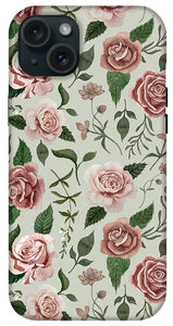 Wild Flower Rose Pattern - Phone Case