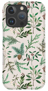 Winter Berry Pattern - Phone Case