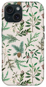 Winter Berry Pattern - Phone Case