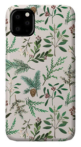 Winter Berry Pattern - Phone Case
