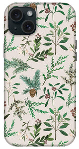 Winter Berry Pattern - Phone Case