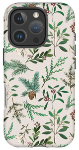 Winter Berry Pattern - Phone Case