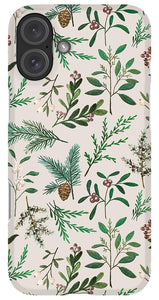 Winter Berry Pattern - Phone Case