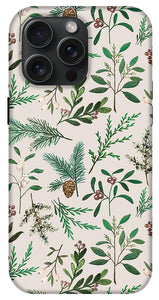 Winter Berry Pattern - Phone Case