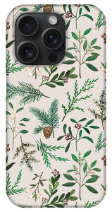 Winter Berry Pattern - Phone Case
