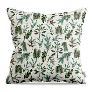 Winter Branch Pattern - Throw Pillow