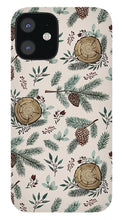 Load image into Gallery viewer, Winter Branches, Berries and Pine Cones - Phone Case