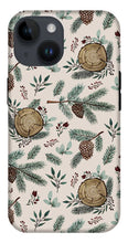 Load image into Gallery viewer, Winter Branches, Berries and Pine Cones - Phone Case