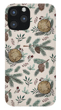 Load image into Gallery viewer, Winter Branches, Berries and Pine Cones - Phone Case