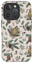 Load image into Gallery viewer, Winter Branches, Berries and Pine Cones - Phone Case