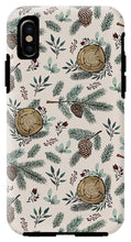 Load image into Gallery viewer, Winter Branches, Berries and Pine Cones - Phone Case