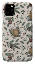 Load image into Gallery viewer, Winter Branches, Berries and Pine Cones - Phone Case