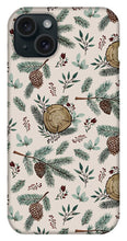Load image into Gallery viewer, Winter Branches, Berries and Pine Cones - Phone Case
