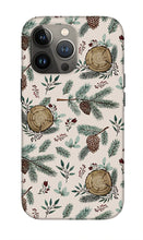 Load image into Gallery viewer, Winter Branches, Berries and Pine Cones - Phone Case