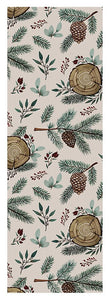 Winter Branches, Berries and Pine Cones - Yoga Mat