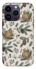 Load image into Gallery viewer, Winter Branches, Berries and Pine Cones - Phone Case