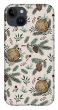 Load image into Gallery viewer, Winter Branches, Berries and Pine Cones - Phone Case