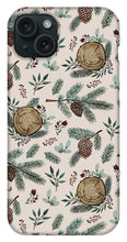 Load image into Gallery viewer, Winter Branches, Berries and Pine Cones - Phone Case