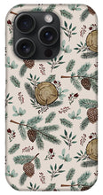 Load image into Gallery viewer, Winter Branches, Berries and Pine Cones - Phone Case