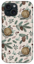 Load image into Gallery viewer, Winter Branches, Berries and Pine Cones - Phone Case