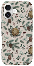 Load image into Gallery viewer, Winter Branches, Berries and Pine Cones - Phone Case