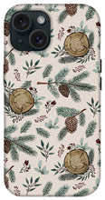 Load image into Gallery viewer, Winter Branches, Berries and Pine Cones - Phone Case