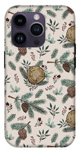 Load image into Gallery viewer, Winter Branches, Berries and Pine Cones - Phone Case