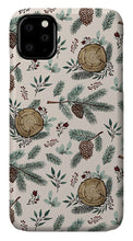 Load image into Gallery viewer, Winter Branches, Berries and Pine Cones - Phone Case