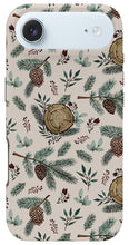 Load image into Gallery viewer, Winter Branches, Berries and Pine Cones - Phone Case