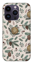 Load image into Gallery viewer, Winter Branches, Berries and Pine Cones - Phone Case