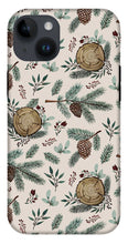 Load image into Gallery viewer, Winter Branches, Berries and Pine Cones - Phone Case