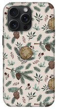 Load image into Gallery viewer, Winter Branches, Berries and Pine Cones - Phone Case
