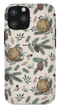 Load image into Gallery viewer, Winter Branches, Berries and Pine Cones - Phone Case