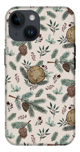 Load image into Gallery viewer, Winter Branches, Berries and Pine Cones - Phone Case