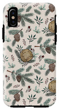 Load image into Gallery viewer, Winter Branches, Berries and Pine Cones - Phone Case