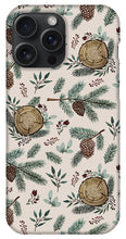 Load image into Gallery viewer, Winter Branches, Berries and Pine Cones - Phone Case