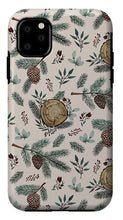 Load image into Gallery viewer, Winter Branches, Berries and Pine Cones - Phone Case