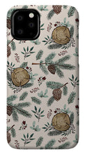 Load image into Gallery viewer, Winter Branches, Berries and Pine Cones - Phone Case