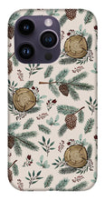 Load image into Gallery viewer, Winter Branches, Berries and Pine Cones - Phone Case
