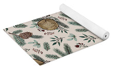 Load image into Gallery viewer, Winter Branches, Berries and Pine Cones - Yoga Mat