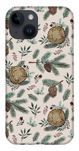 Load image into Gallery viewer, Winter Branches, Berries and Pine Cones - Phone Case