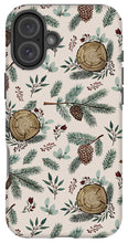 Load image into Gallery viewer, Winter Branches, Berries and Pine Cones - Phone Case
