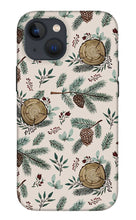 Load image into Gallery viewer, Winter Branches, Berries and Pine Cones - Phone Case